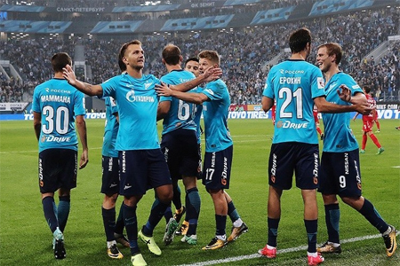 زينيت يكتسح سبارتاك في الدوري الروسي