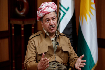 Iraq's Kurdistan region's President Massoud Barzani