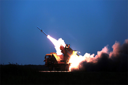 An HQ-6 air-defense missile weapons system.