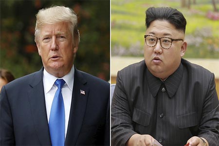 US President Donald Trump (L), North Korean leader Kim Jong Un (R) ©