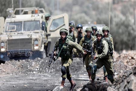 The Israeli military said that troops were deployed and were searching the area for the assailant.