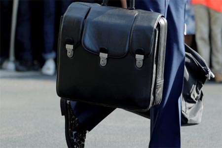 Briefcase with US nuclear launch codes