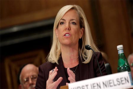 وزيرة الامن الداخلي الأمريكية كيرستين نيلسن