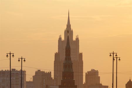 The Russian Foreign Ministry building