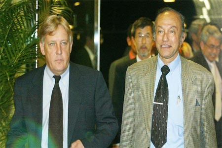 Griffiths (left) is executive director of the Brussels-based European Institute of Peace.