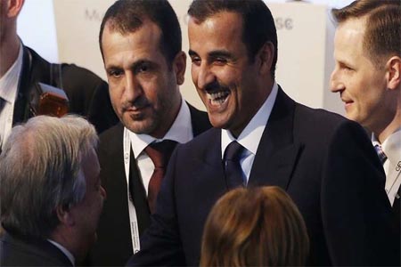 أمير قطر تميم بن حمد آل ثاني خلال مؤتمر ميونخ