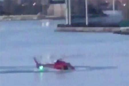 A helicopter crashed in New York City's East River March 11, 2018