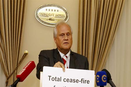 مارتن سايدك، المبعوث الخاص لمنظمة الأمن والتعاون الأوروبي إلى مجموعة الاتصال الثلاثية المعنية بتسوية النزاع في جنوب شرق أوكرانيا