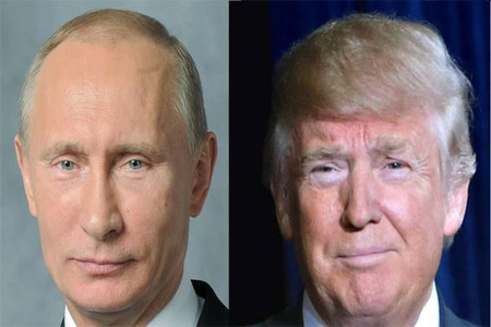 الرئيسان الروسي فلاديمير بوتين والأمريكي دونالد ترامب