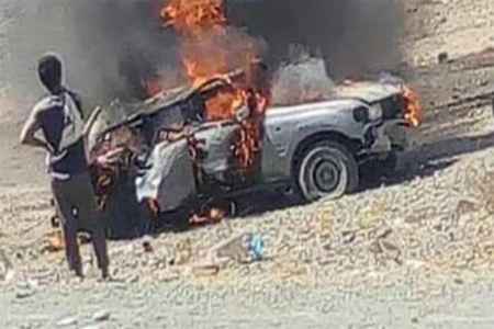 غارة أميركية تحرق عناصر من القاعدة في البيضاء اليمنية