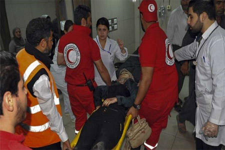 أحد مستشفيات مدينة دوما السورية