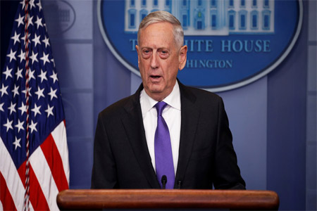 U.S. Defense Secretary James Mattis