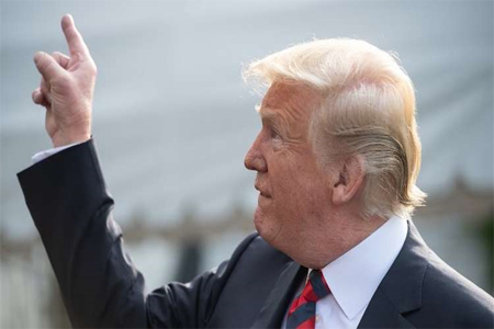 الرئيس الأمريكي دونالد ترامب