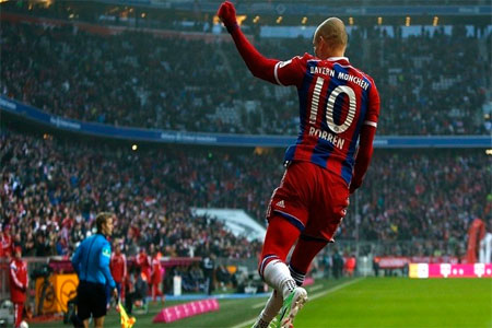 بايرن ميونيخ يمطر شباك ضيفه هامبورغ بثمانية أهداف