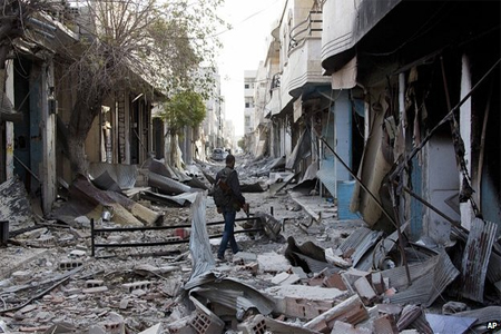 Much of Kobane lies in ruins after months of fighting