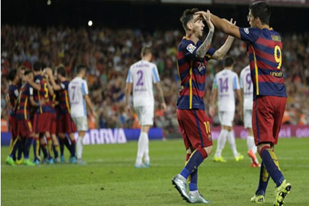 برشلونة اكتفى بهدف وحيد واعتلى صدارة الليغا (أسوشيتد برس)