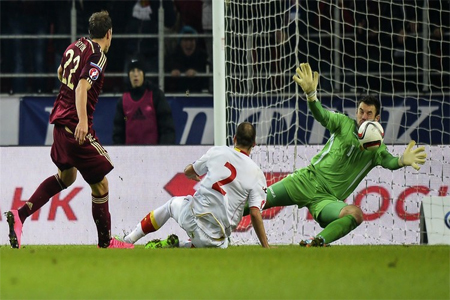 روسيا تجتاز الجبل الأسود وتتأهل لنهائيات أمم أوروبا من موقع الوصافة