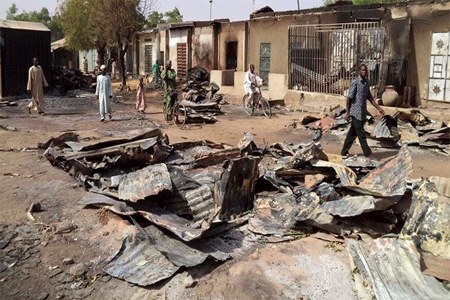 The blast happened at about 12:40 pm near the live chicken section of the Monday Market in the Borno State capital. (File Photo: Reuters)