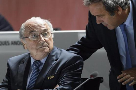 ايقاف بلاتر وبلاتيني