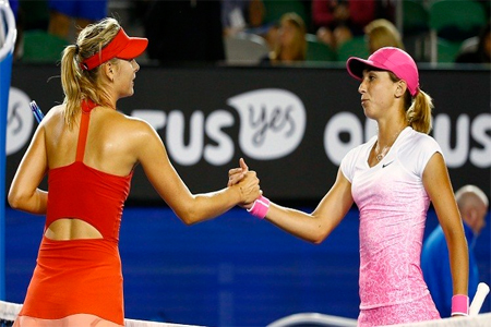 الروسية ماريا شارابوفا والكرواتية بيترا مارتيش