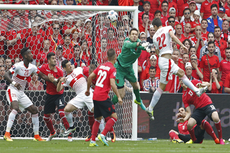 هدف فابيان شار في مرمى ألبانيا