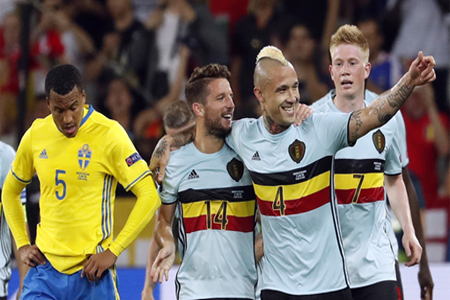 بلجيكا تطيح بالسويد