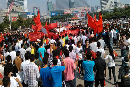 المحتجون اعتبروا تناول الوجبات الأميركية خيانة للصين