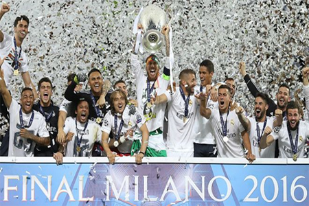 فاز ريال مدريد الإسباني بأخر بطولة لدوري أبطال أوروبا