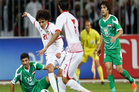 لقطة من مباراة بين العراق والإمارت - صورة من الأرشيف