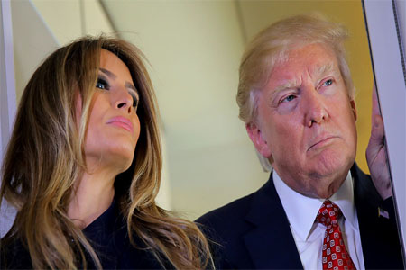 U.S. President Donald Trump and First Lady Melania Trump