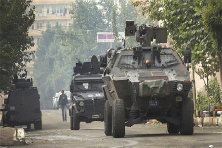 قوات الأمن التركية في جنوب شرق البلاد