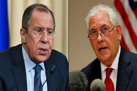 Russian Foreign Minister Sergei Lavrov and U.S. Secretary of State Rex Tillerson
