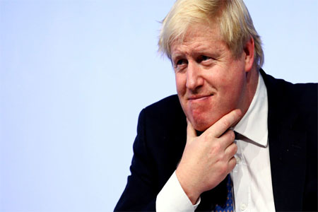 Britain's Foreign Secretary Boris Johnson