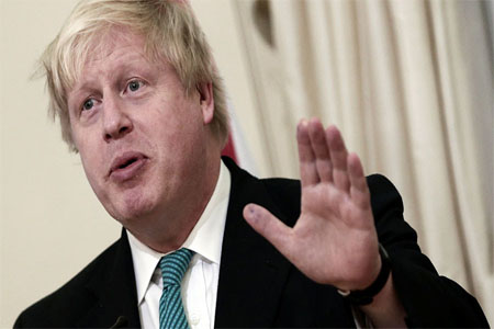 British Foreign Secretary Boris Johnson.