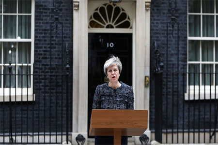Britain's Prime Minister Theresa May.