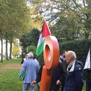 ازاحة الستار عن اول نصب تذكاري للنكبة الفلسطينية بهولندا